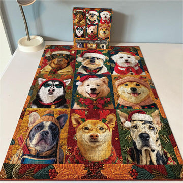 Cani natalizi puzzle puzzle 1000 pezzi